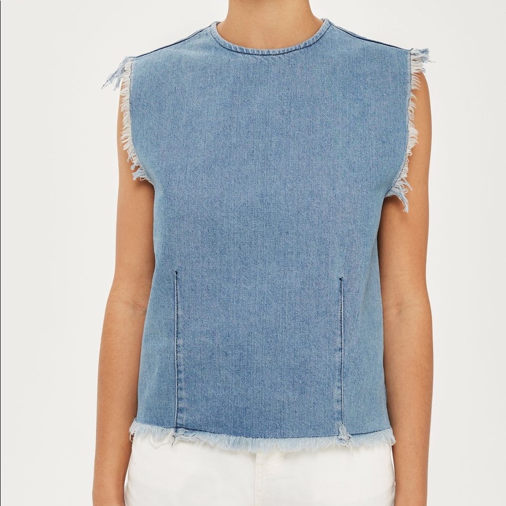 NWT TopShop denim tank